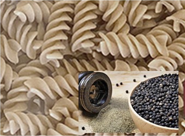 FAT C. Fusilli pâtes sèches au Poivre noir