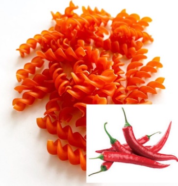 FAT C. Fusilli pâtes sèches au Piment rouge