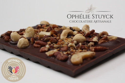 [OSC025] OSC Tablette chocolat noir mélanges de noix 