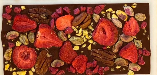 [OSC029] OSC Tablette mélange fruits rouge chocolat blanc 